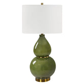 Gourd Table Lamp, Green